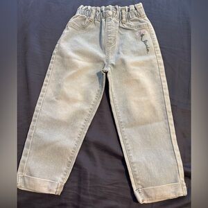 Toddler Girl Levi’s with Flower Embroidery